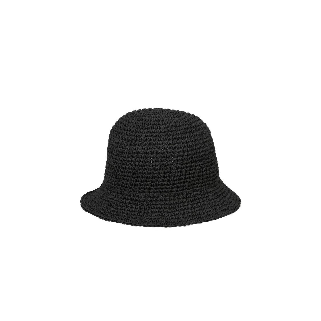 Solid Saverina Straw hat - sort